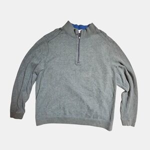 Tommy Bahama‎ Half-Zip Reversible Sweatshirt 2XL Cotton Classic Prep Outdoor